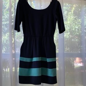 Navy and Teal Dress